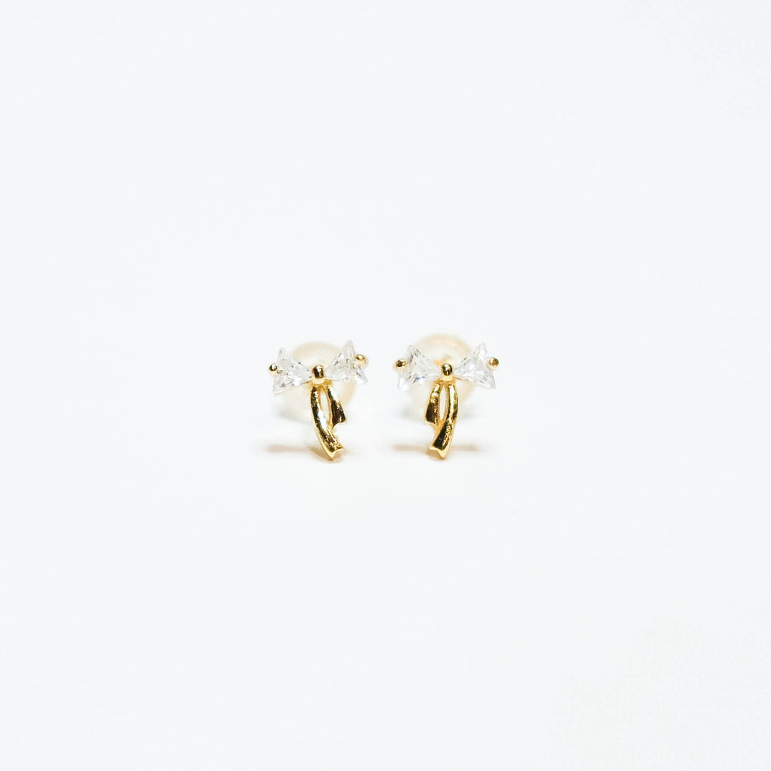 Petite Crystal Bow Earring