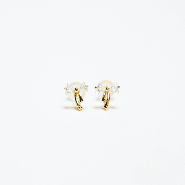 Petite Crystal Bow Earring