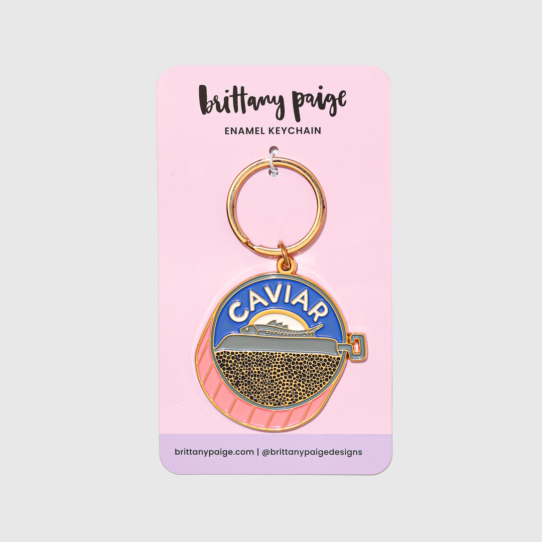Enamel Keychain-Caviar