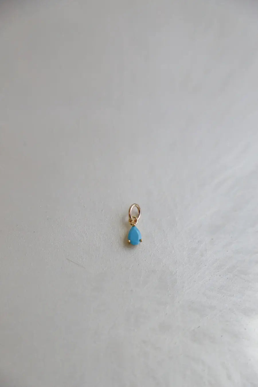 Charm-Birthstone Teardrop