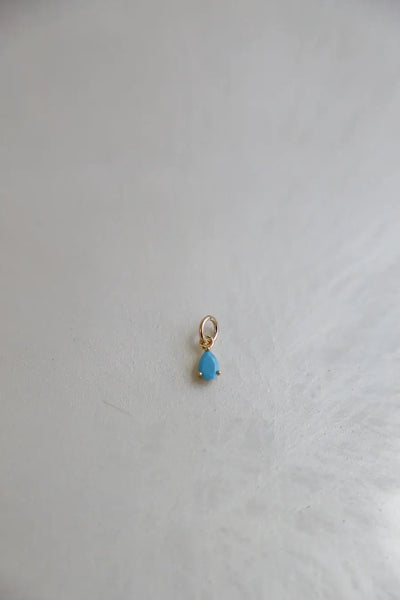 Charm-Birthstone Teardrop