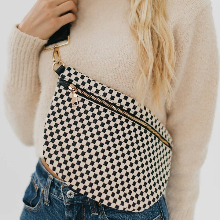 Westlyn Woven Bum Bag-Leather