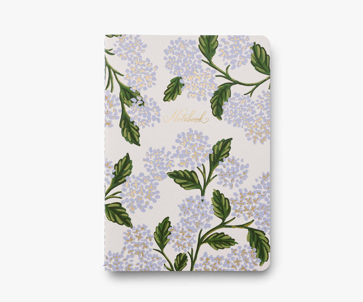 Assorted Set of 3 Hydrangea Notebooks