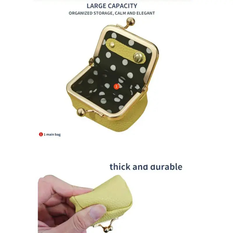 Mini Jewelry or Coin Purse Genuine Leather Many Colors