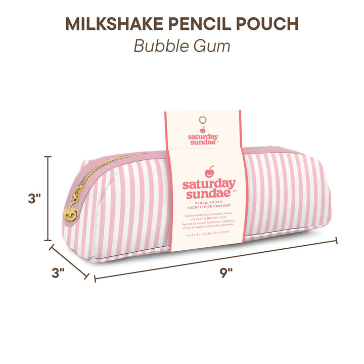 Pencil Pouch-Bubble Gum Milkshake