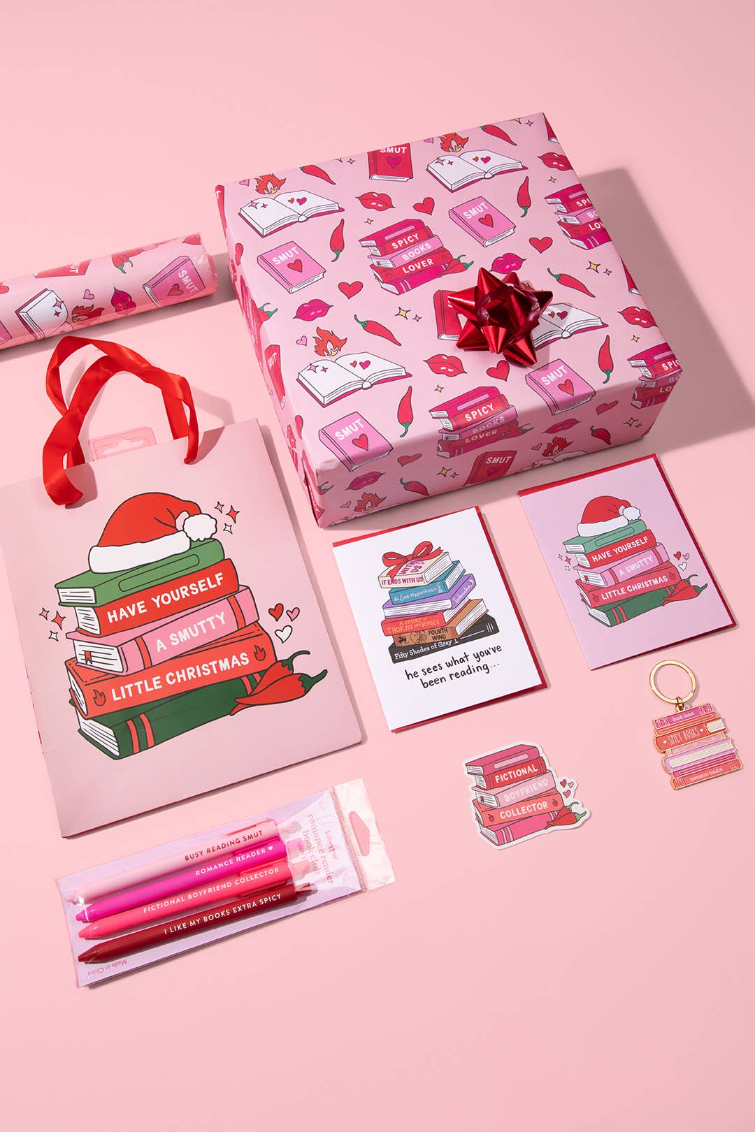 Enamel Keychain-Spicy Romance Books
