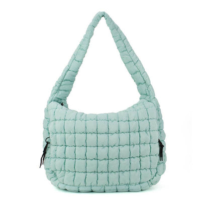 Carmella Pufferquilt Shoulder Bag-Glacier Blue