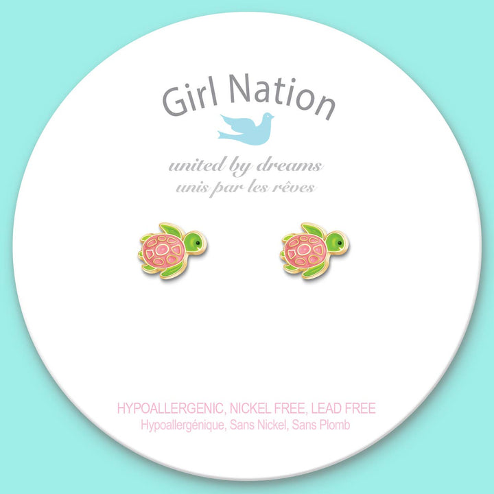 Stud Earrings-Turtle-y Awesome