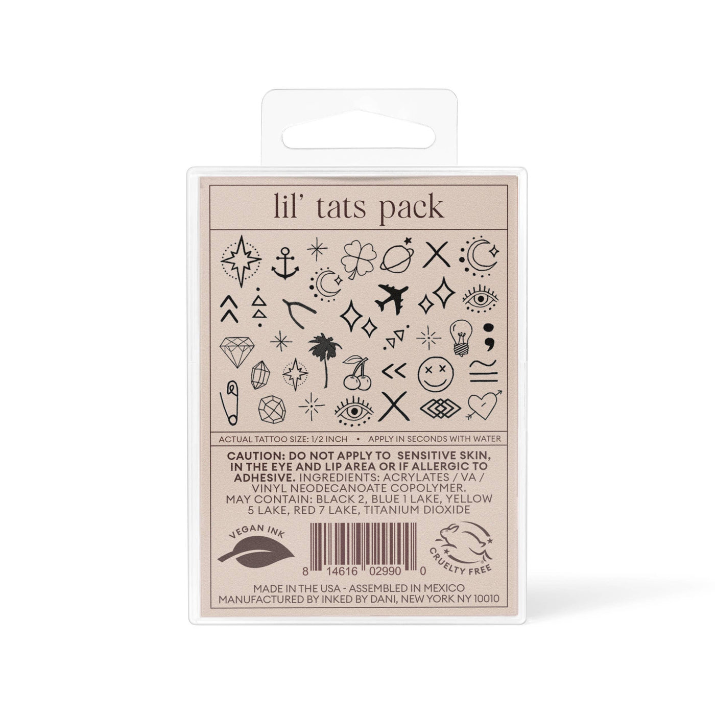 Lil' Tats Temporary Tattoo Pack