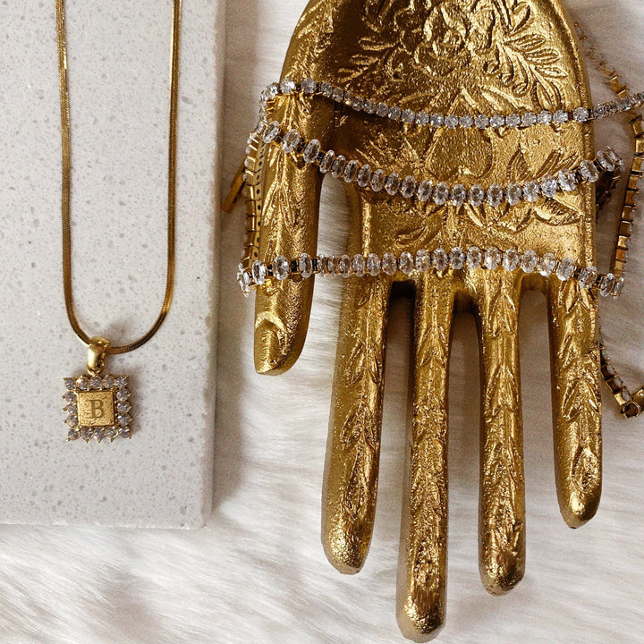 Necklace-Heirloom Crystal Tennis