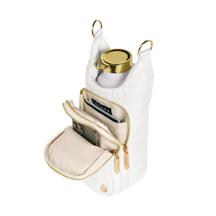 White HydroBag® with Tennis Embroidery