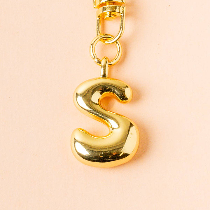 Bubble Letter Keychain Bag Charm–S