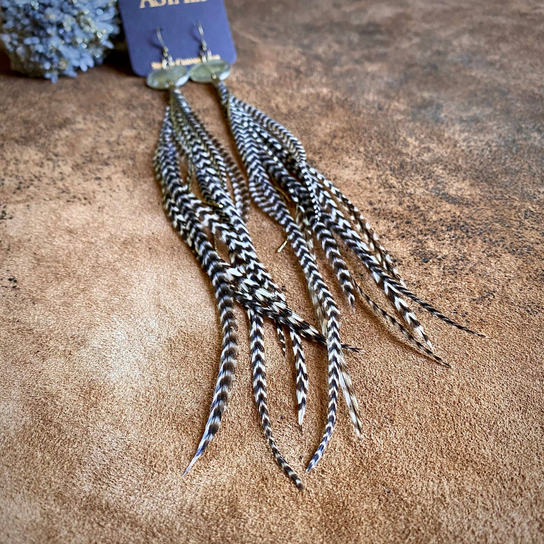 Earrings-FREEBIRDS COLLECTION: Buffalo Nickel-Grizzly