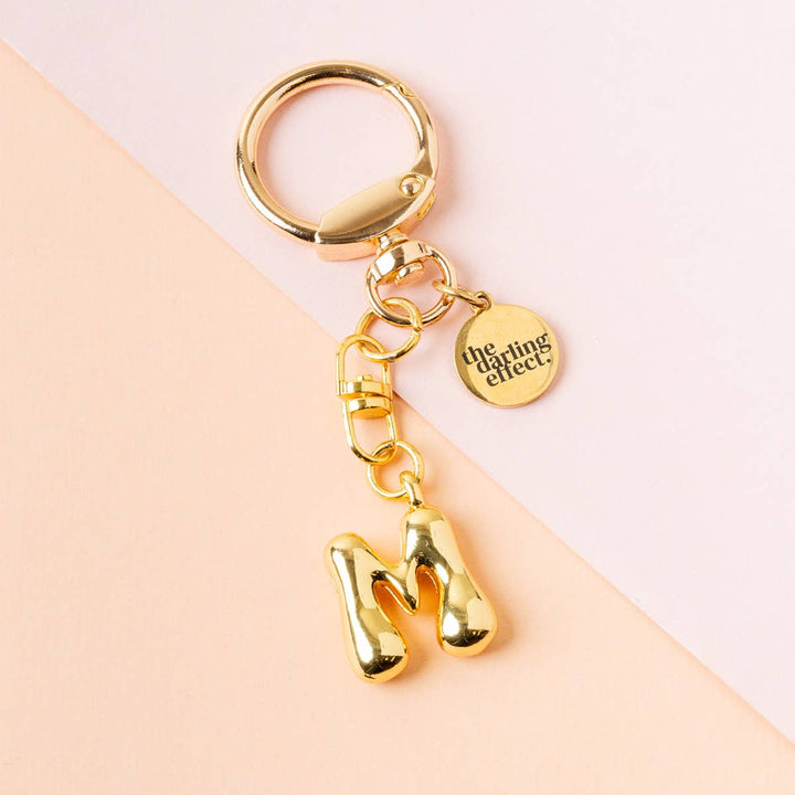 Bubble Letter Keychain Bag Charm–M