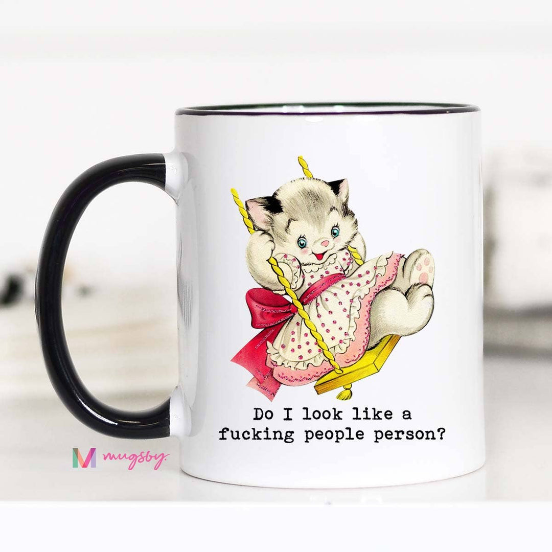 Funny Mug 11oz-Do I Look Like a People Person