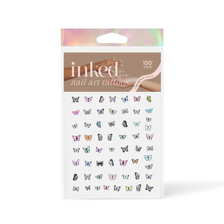 Butterfly Nail Art Temporary Tattoo Pack