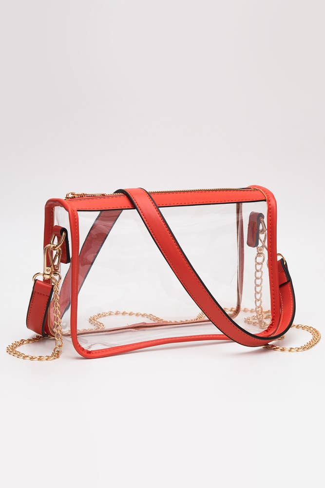 Clear Rectangle Stadium Concert Crossbody Bag