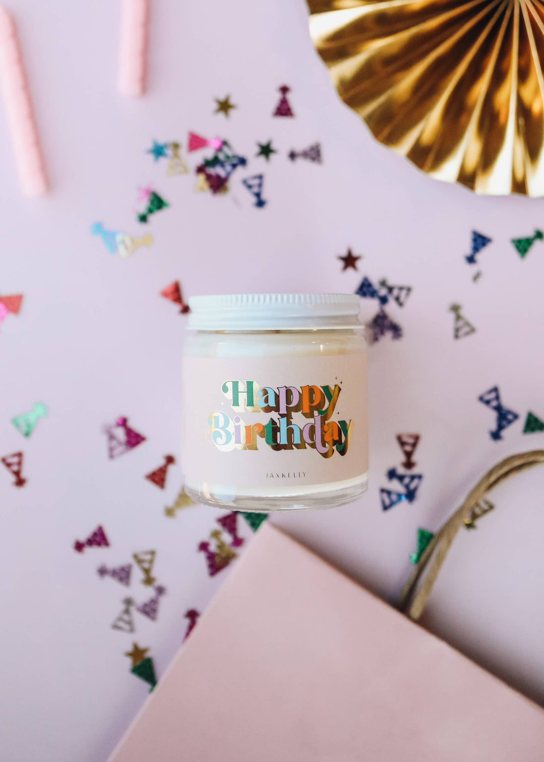 Happy Birthday Colorful Celebration Candles 4oz