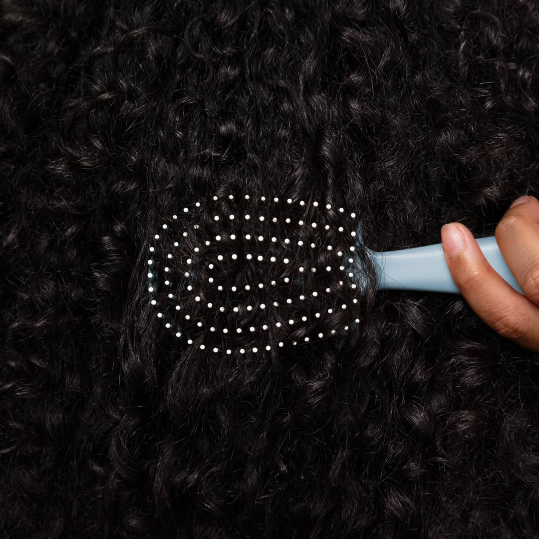 Mini Haze Blue Detangling Flexi Brush