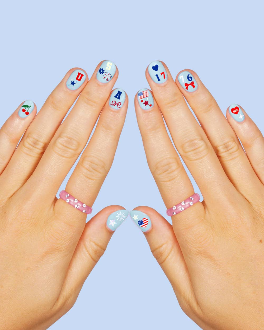 Nail Stickers-America 250 | patriotic nails, usa party