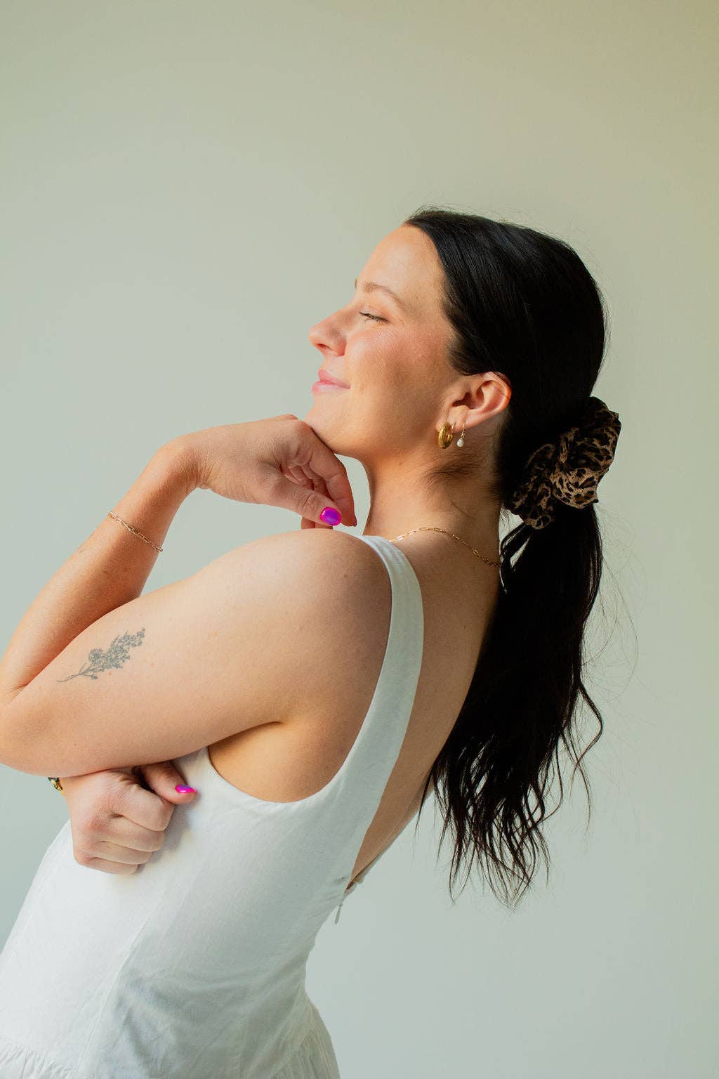 Spotted Cheetah Jumbo Scrunchie