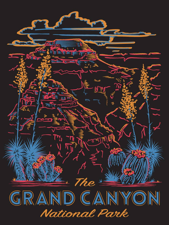 Grand Canyon - Muscle Tank Top - USA Made/ Vintage Black