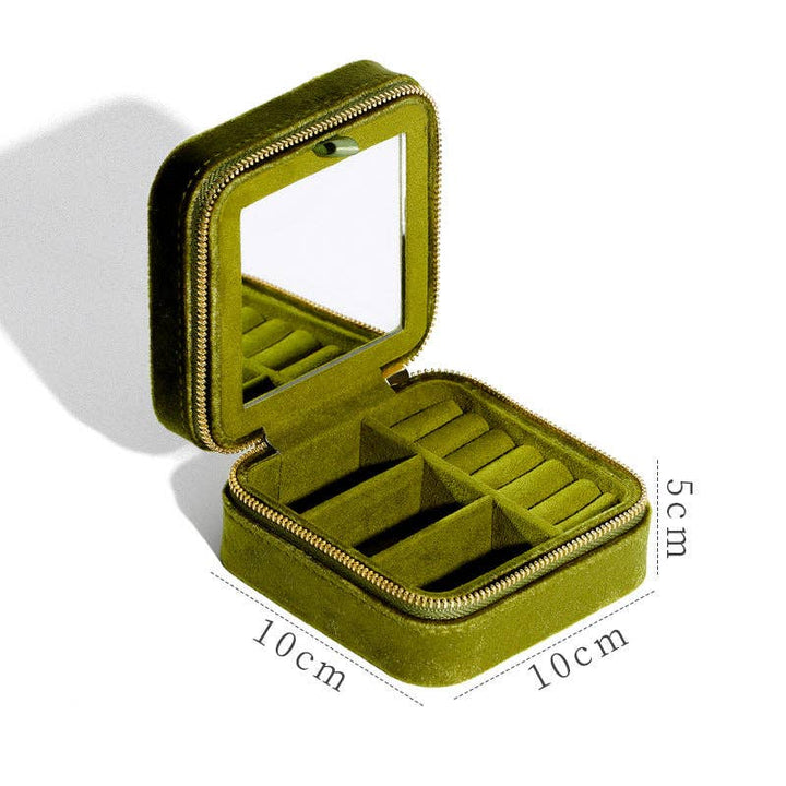 Plush Solid Color Travel Jewelry Case DPC251613