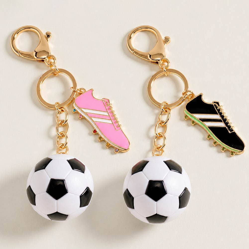 Keychain Bag Charm-Soccer Ball Shoes Charm