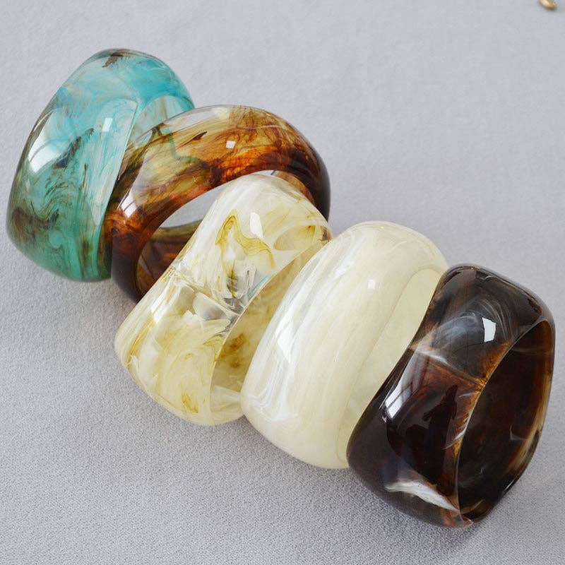 Vintage Marbled Cuff Bracelet