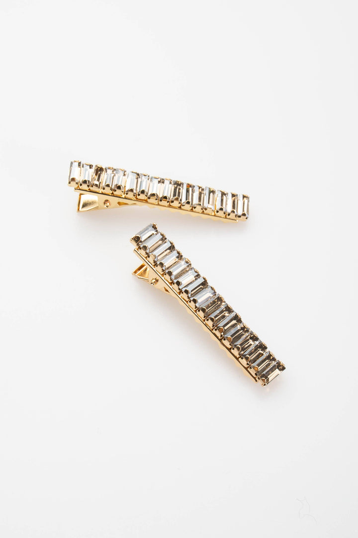 Elyse Crystal Clip Pair