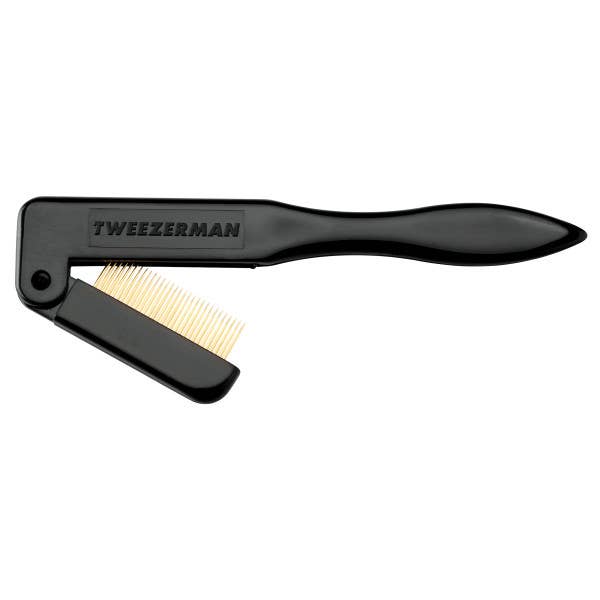 Retail-Tweezerman Folding Lash Comb Black