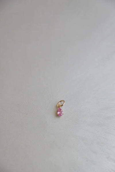 Charm-Birthstone Teardrop