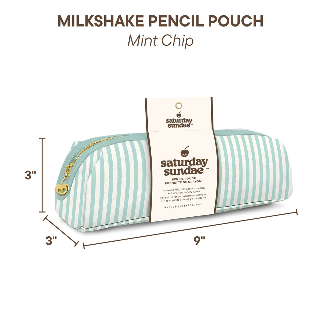 Pencil Pouch-Mint Chip Milkshake