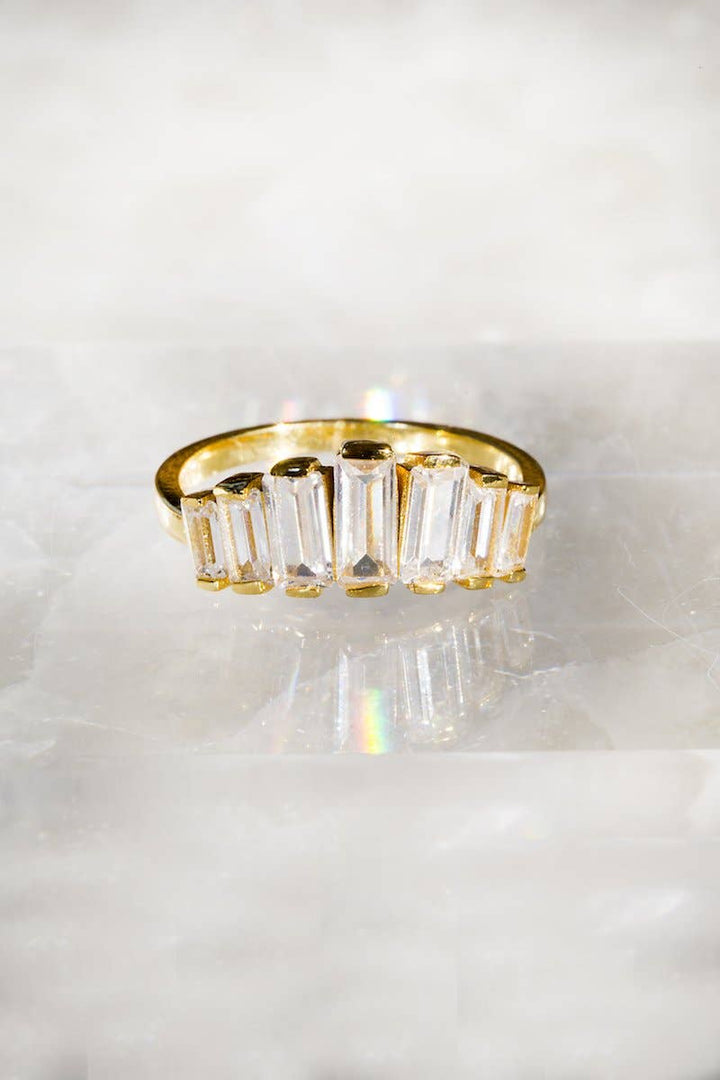 Ring-Alix 14K Vermeil Crown Stack