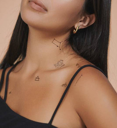 Zodiac Collection: Air Signs Temporary Tattoo Pack