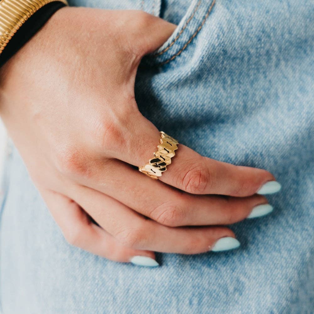H2O Ring Banded Metal Statement