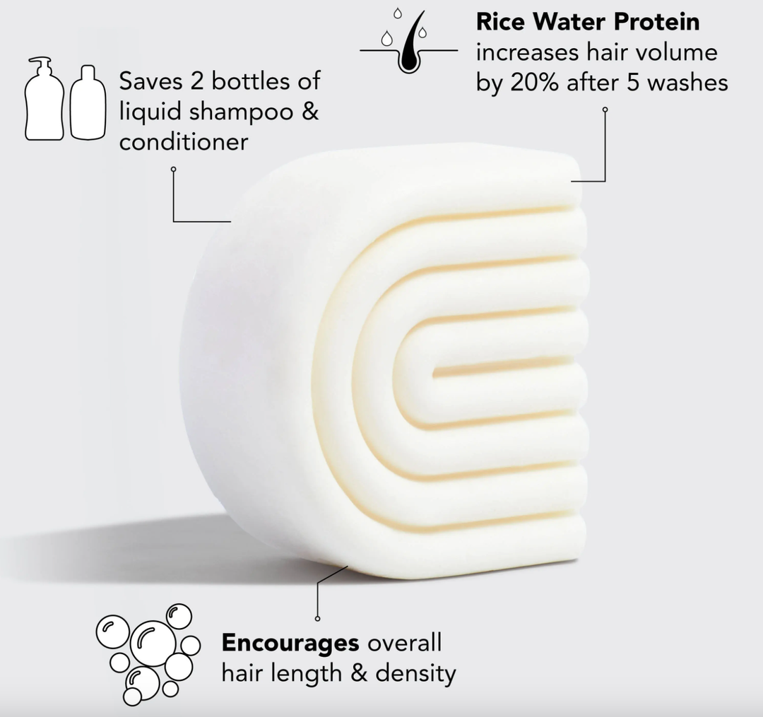 Solid Conditioner Bar-Rice Water Protein Conditioner Bar for Hair Growth