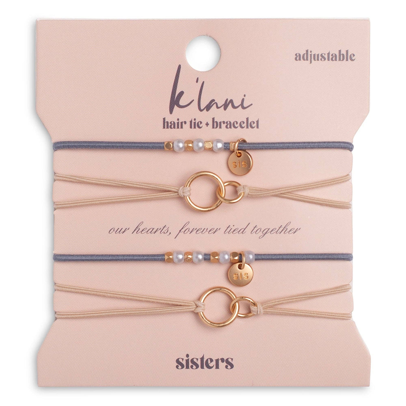 Hair Tie Bracelets-Sisters