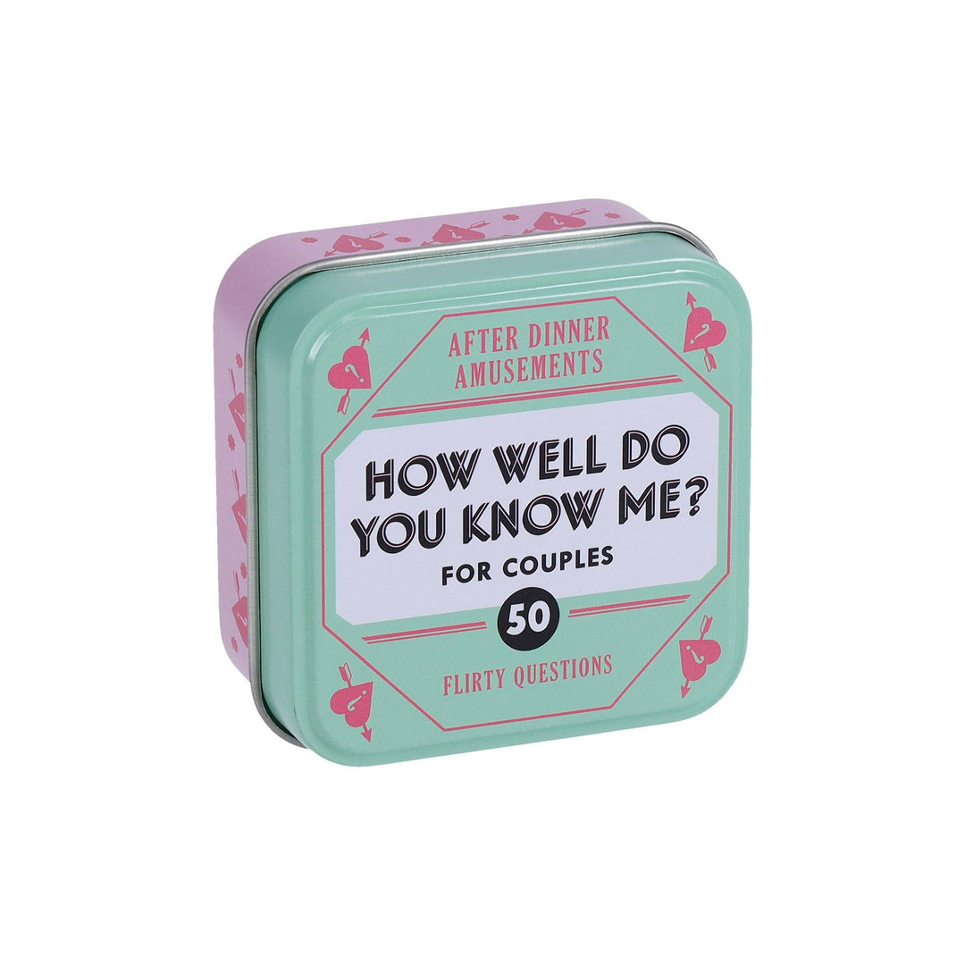 After Dinner Amusements: How Well Do You Know Me? For Couples