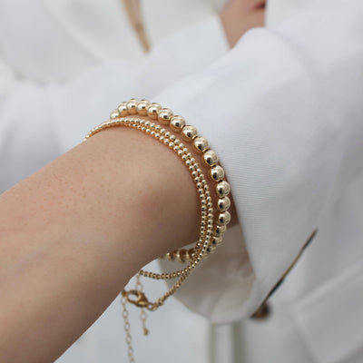 B1126 Gold Bracelet-Gold Filled Beaded