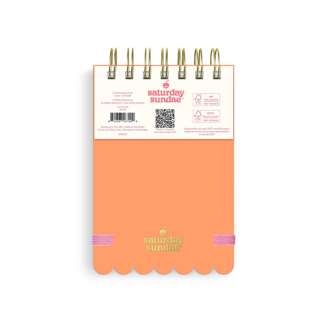 Mini Notepad-Tutti-Frutti Spumoni Swirls