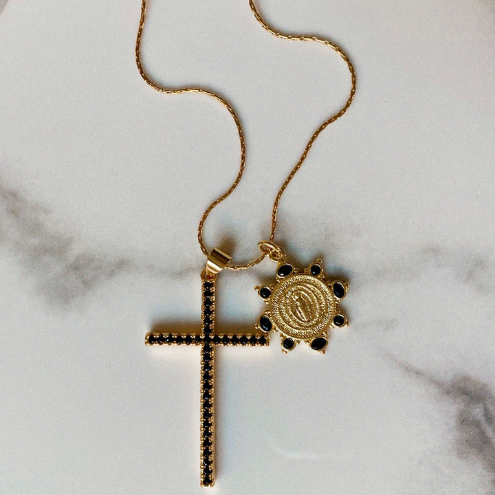 Necklace-Revelation Double Charm Religious Pendant
