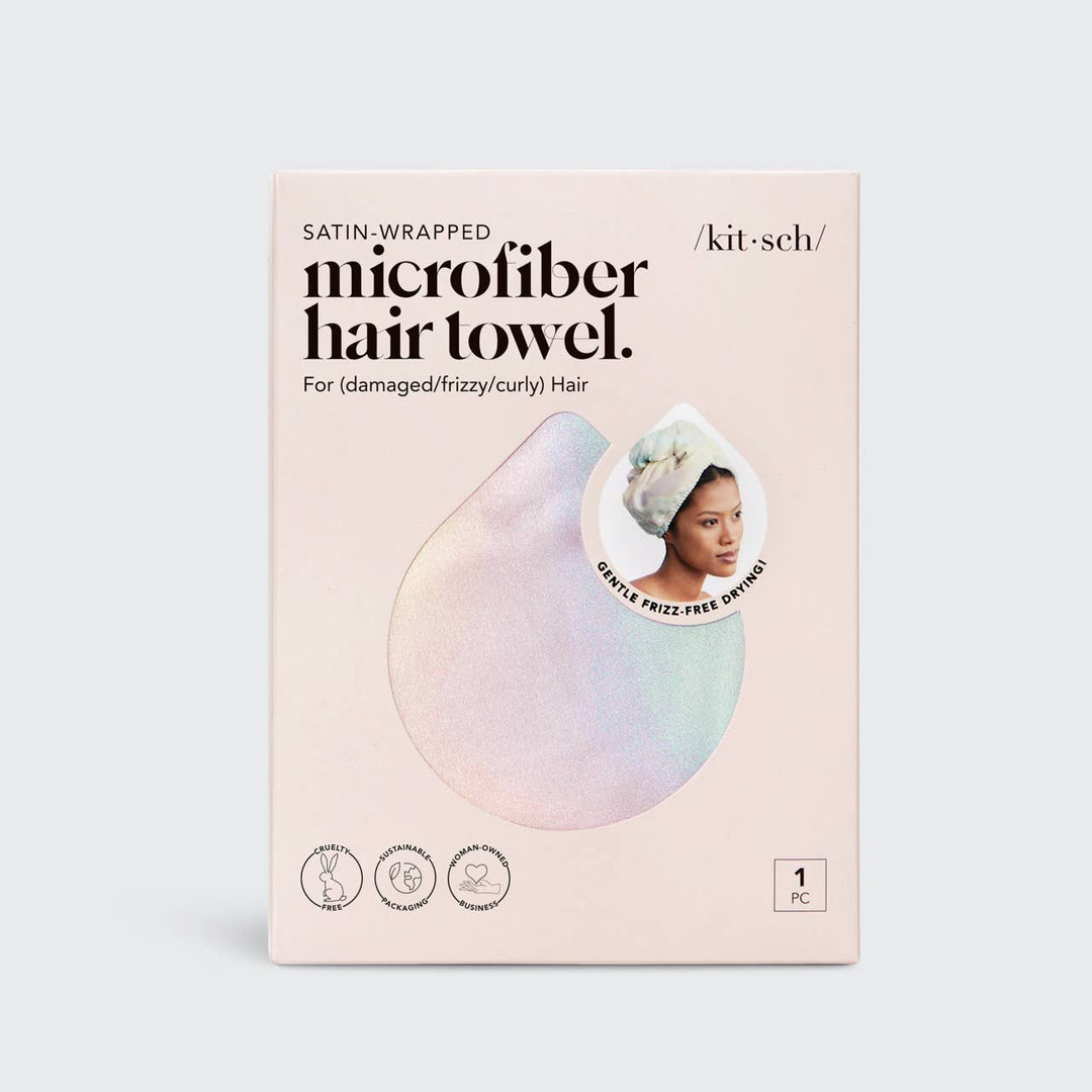 Satin Wrapped Hair Towel