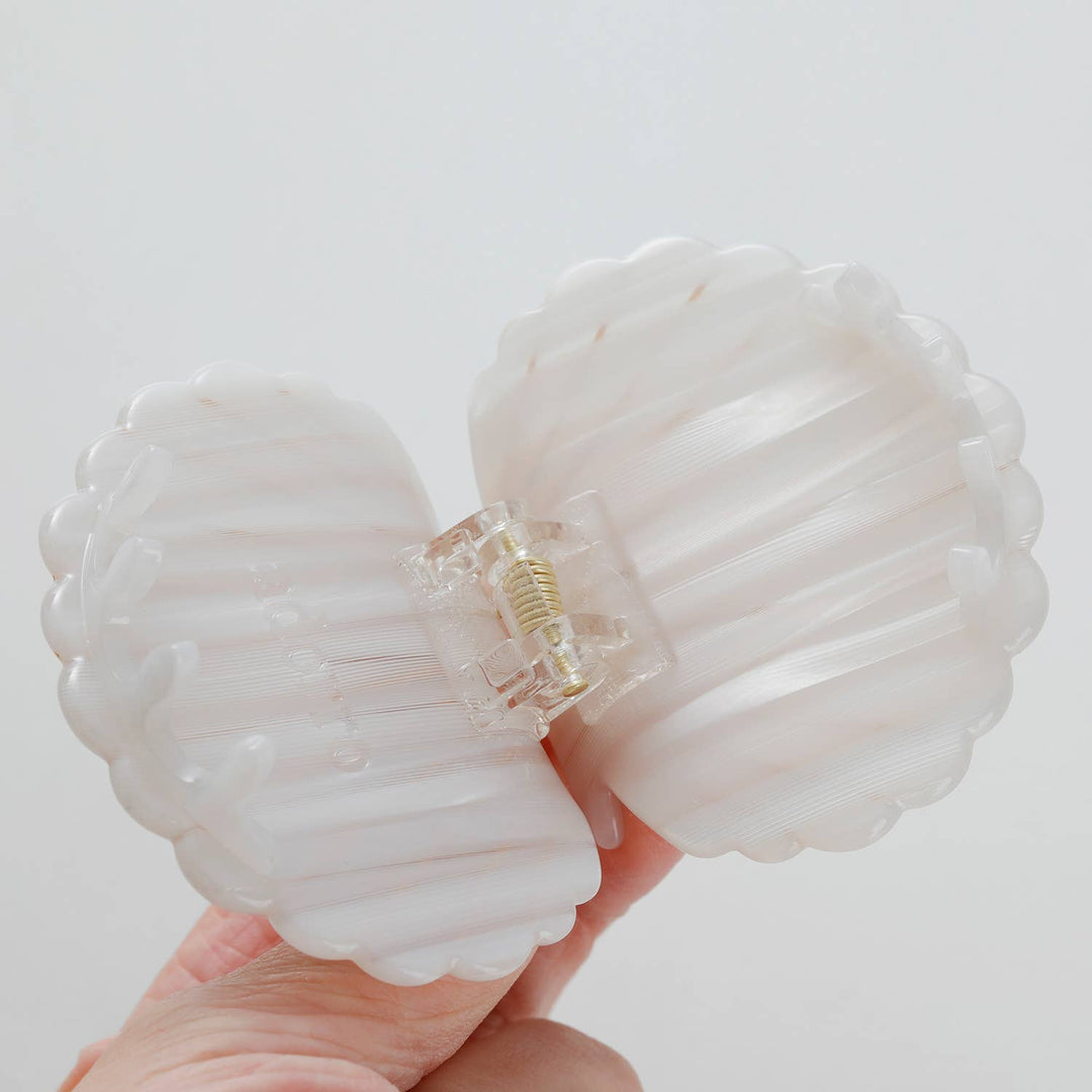 Opal Pearl Seashell | Gold Painted Seashell Claw Clip