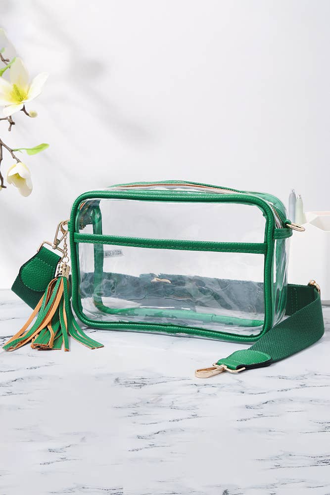 Clear PU Cross Body Camera Bag