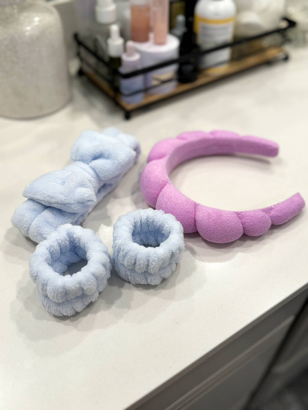 Spa Headband | Trendy Terrycloth Bubble Makeup Headband