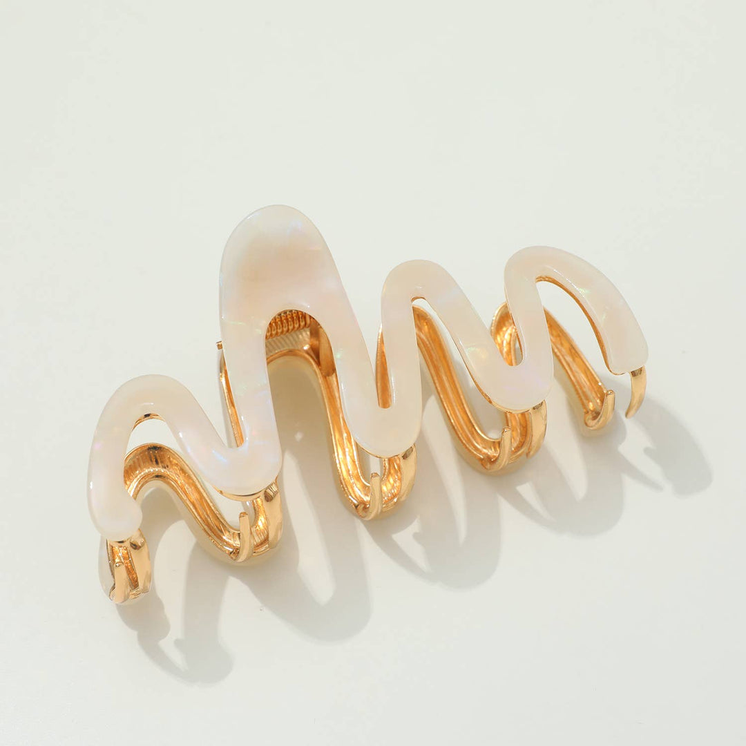Willow | Large Squiggle Metal Claw Clip