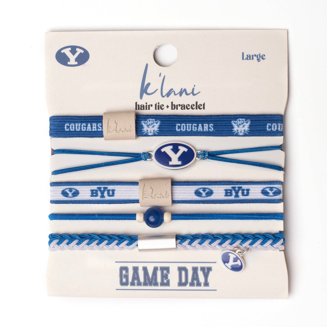 Hair Tie Bracelets-Game Day BYU