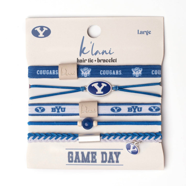 Hair Tie Bracelets-Game Day BYU