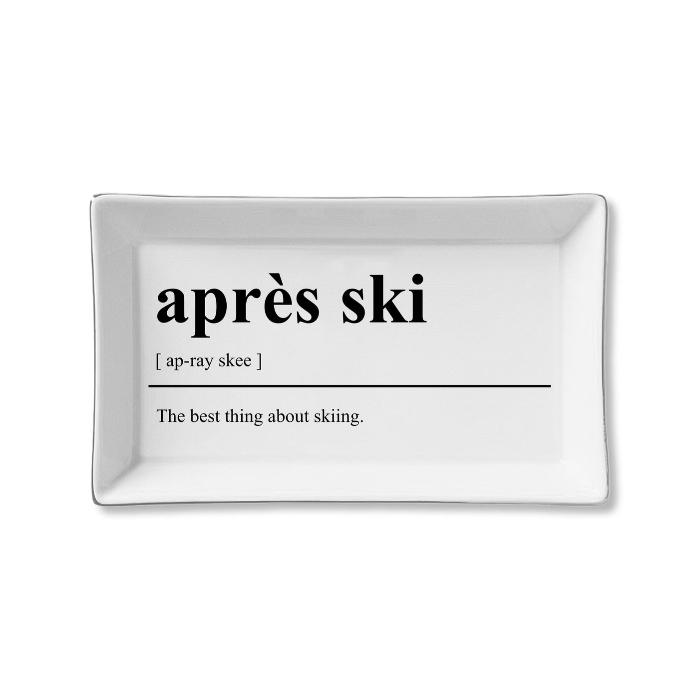 Ceramic Tray-Apre's Ski